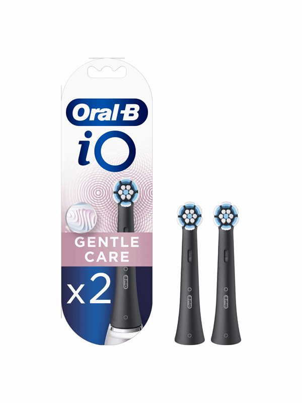 Oral-B Børstehoder iO Gentle Care børstehoder, sort, 2 stk.