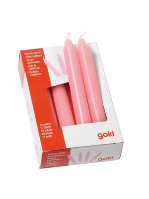 Goki Candles Pink 10pcs.