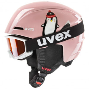 Uvex Viti Set, Skihjelm + Skibriller, Junior, Pink Penguin